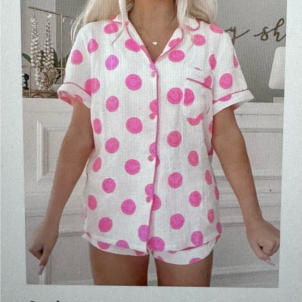 Sassy Shortcake smiley dreams short set